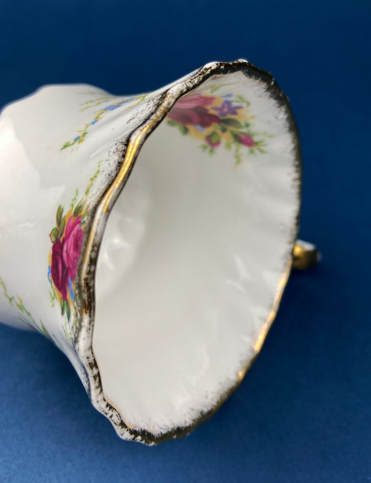 Vintage Queen Anne Bone China Porcelain Tea Cup and Saucer. Summer Days Design. Tea Party Hosting Essentials. Collectible Set.