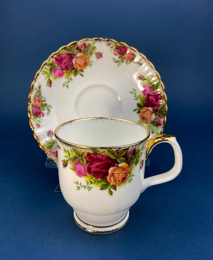 Royal Albert Cup and Saucer: Old Country Roses Coffee Tea Set