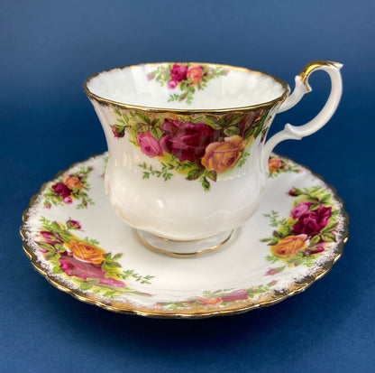 Royal Albert Cup and Saucer, Old Country Roses, Made in England