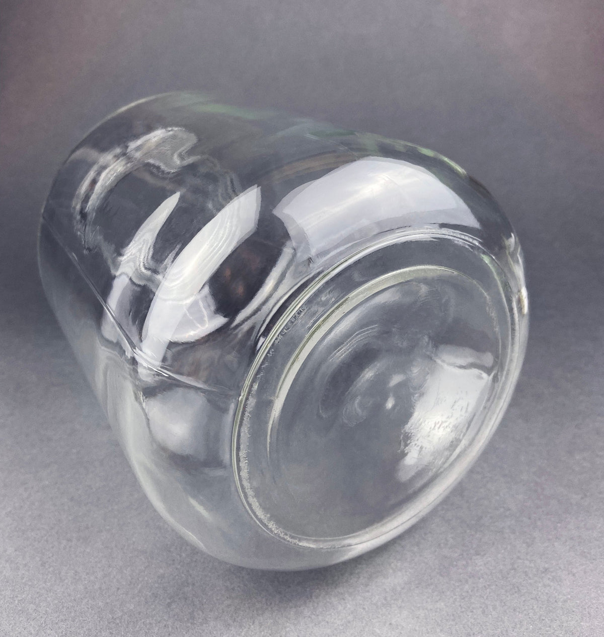 Vintage Italian Glass Jar, Large Hermetic Storage