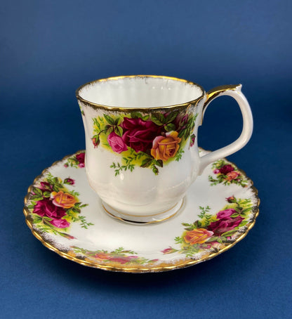 Royal Albert Cup and Saucer, Old Country Roses, Made in England