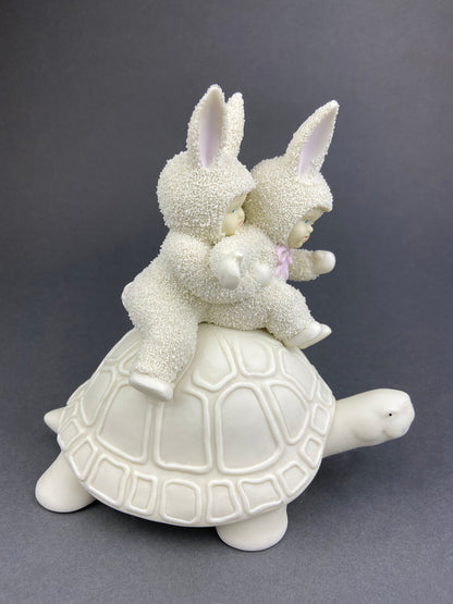 Lucky Smiling Pig Figurine by Snow Babies and Department 56. Cute White Porcelain Piglet Wearing Scarf. Holiday Decor. Collectibles.