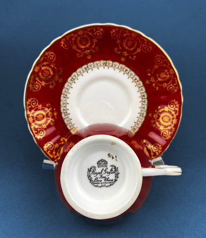 Vintage Teacup, Coffee Cup and Saucer by Royal Grafton. Fine Bone China Made in England.