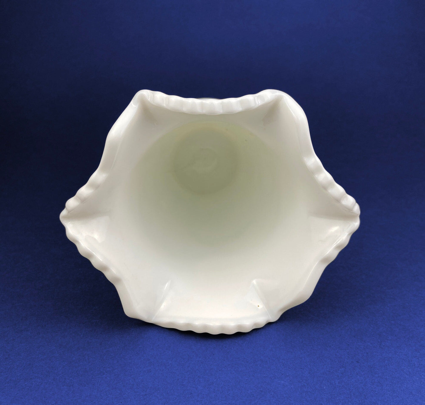 Vintage Westmoreland Milk Glass Vase: Block and Star Quilt Design