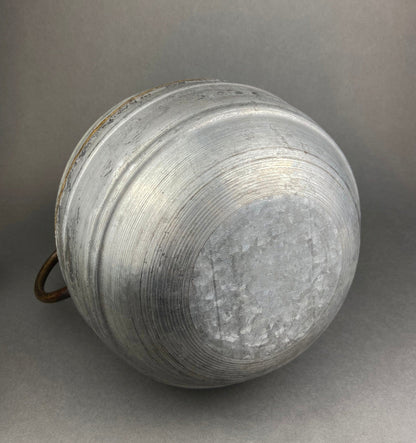 Extra Large Rustic Metal Vase with Bronze Handles
