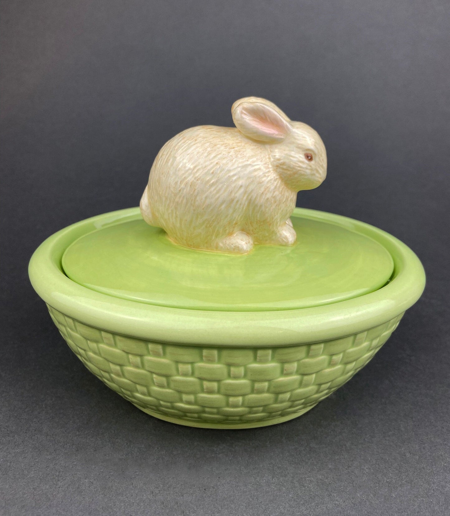 Couple of White Bunnies. Porcelain Rabbit Figurines. Set of 2. Home Dining Room Table Decor. Kids Room. Easter/Spring Celebration.