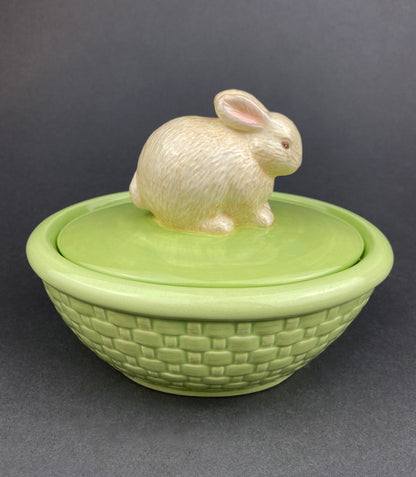 Couple of White Bunnies. Porcelain Rabbit Figurines. Set of 2. Home Dining Room Table Decor. Kids Room. Easter/Spring Celebration.