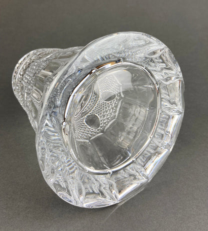 Crystal Decanter with Stopper.  Cut Crystal Carafe. Office Decor. Social Club Decor. Men Cave Accessory. Gift for Dad.