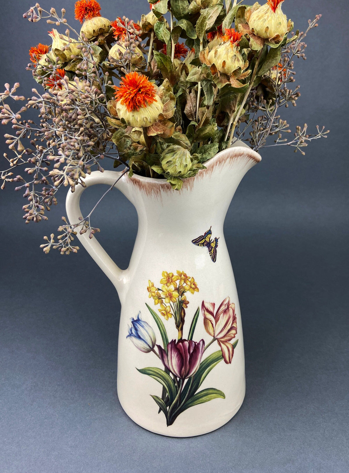 Vintage Pomona Britannica Pitcher: Apple & Currant Jug, Susan Williams, England