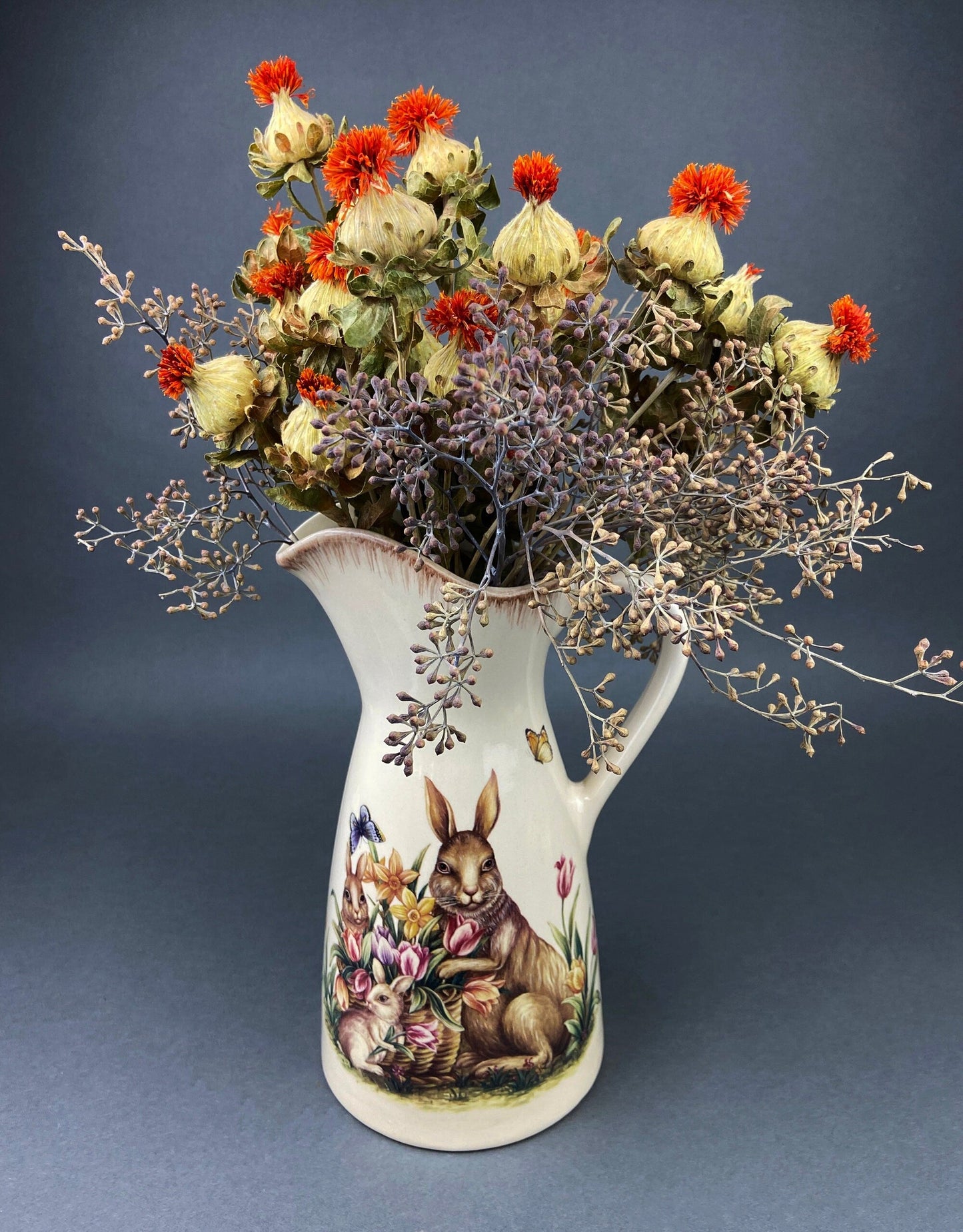 Vintage Pomona Britannica Pitcher: Apple & Currant Jug, Susan Williams, England