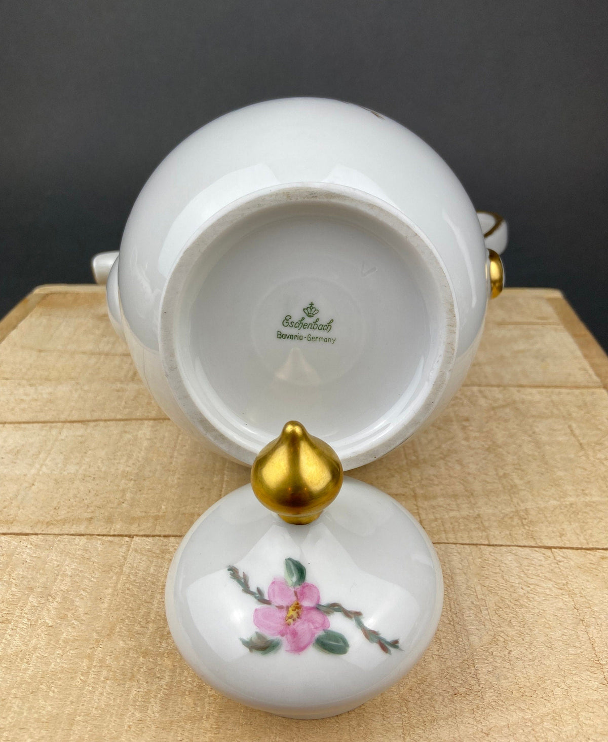 Antique Eschenbach Baronet Tea Set, Bavaria China, Hand-Painted Floral