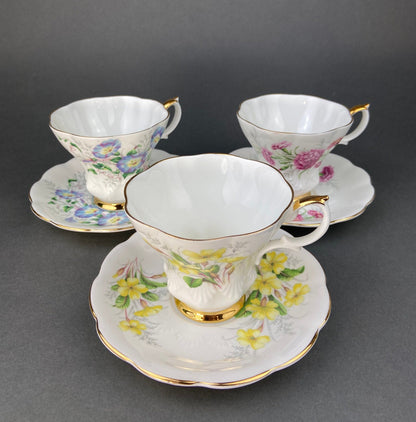 Vintage Royal Albert Teacup and Saucer: Blue Bell Sonnet Series