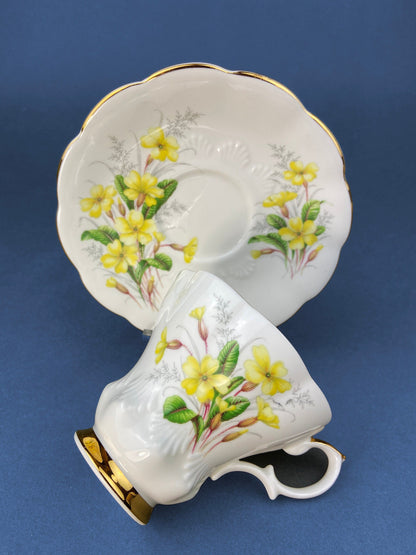 Vintage Royal Albert Bone China Tea Cup and Saucer - Primrose Friendship Series