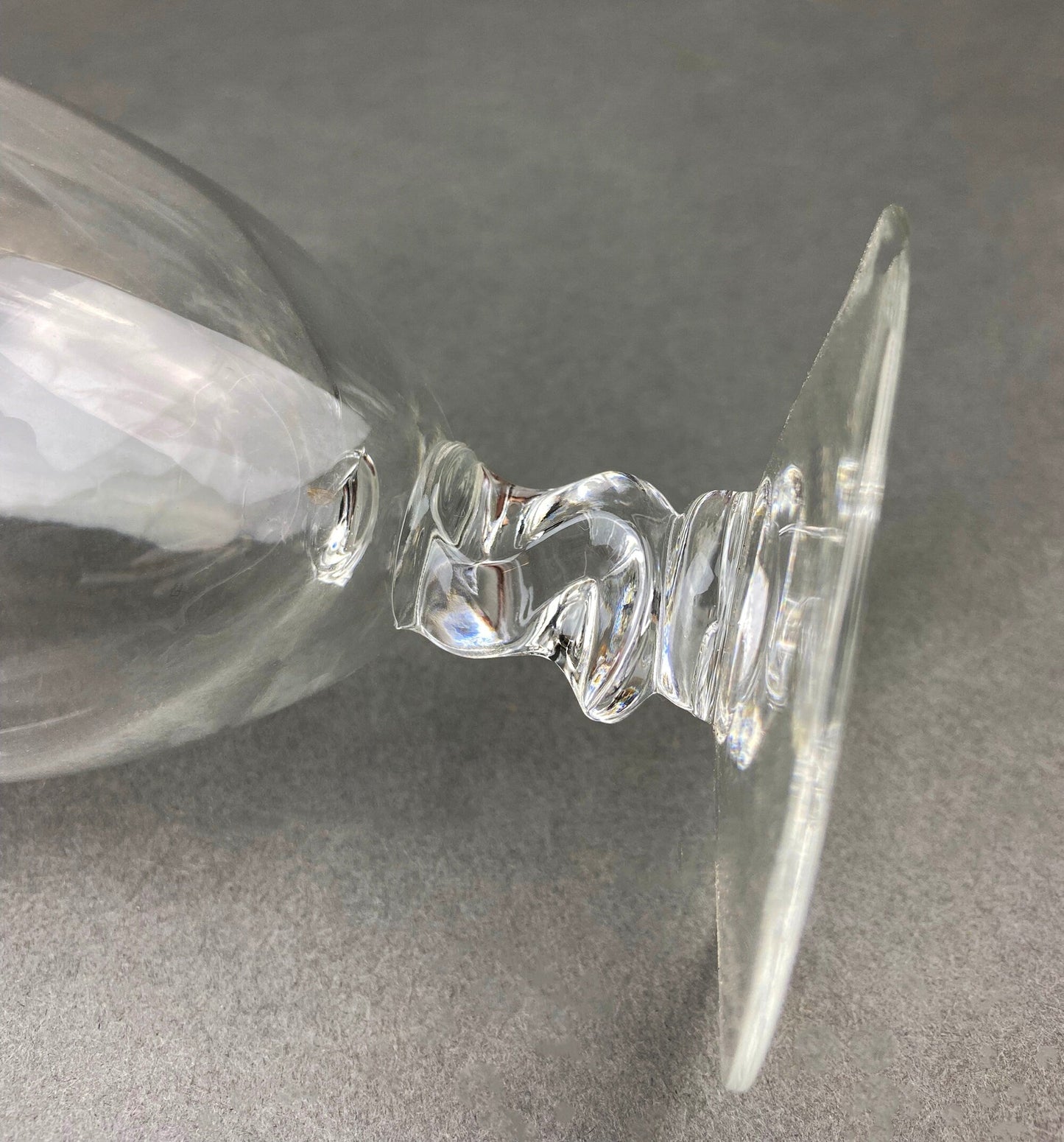 Vintage Contour Clear by Fostoria Crystal Juice Glasses with S Shaped Stem. Set of Five Small Stemware. Collectible Glassware. Fine Dining.