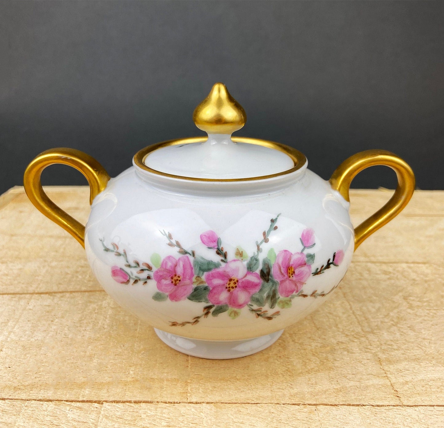 Antique Eschenbach Baronet Tea Set, Bavaria China, Hand-Painted Floral