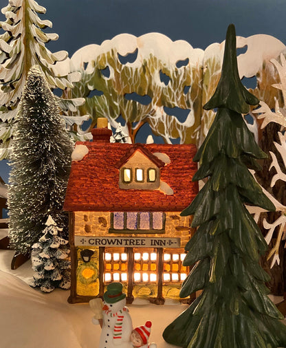 Christmas Village House by Dept 56.  Illuminated Public House. Sweets. Dickens Village Series. Made in Taiwan. Christmas Village/Diorama.