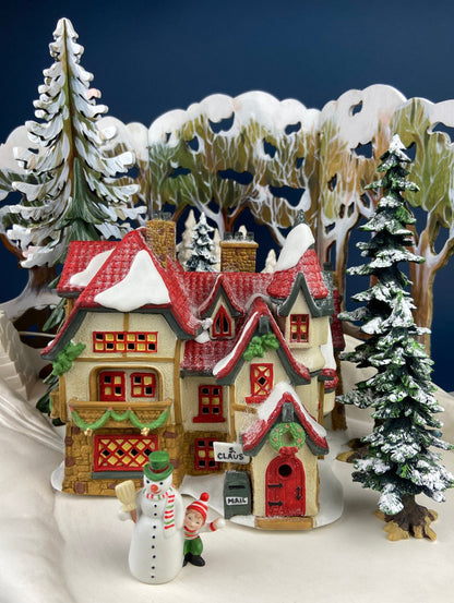 Dept. 56. Elves Bunkhouse.  Illuminated Christmas Village Porcelain House. North Pole Series. Holiday Decor.