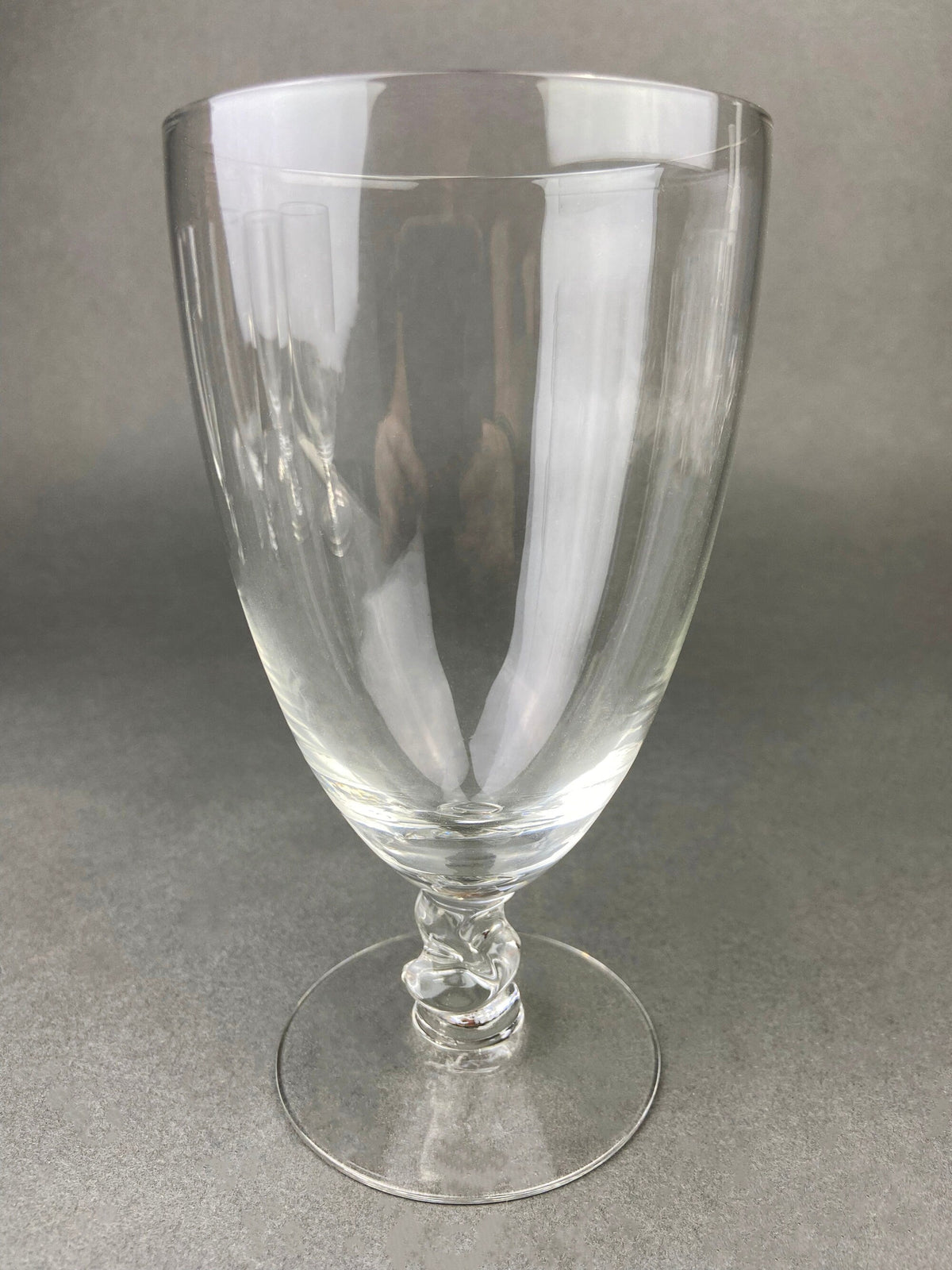Vintage Contour Clear by Fostoria Crystal Juice Glasses with S Shaped Stem. Set of Five Small Stemware. Collectible Glassware. Fine Dining.