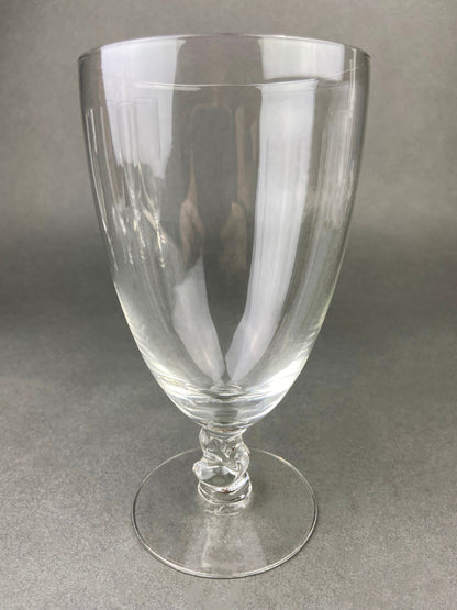 Vintage Contour Clear by Fostoria Crystal Juice Glasses with S Shaped Stem. Set of Five Small Stemware. Collectible Glassware. Fine Dining.