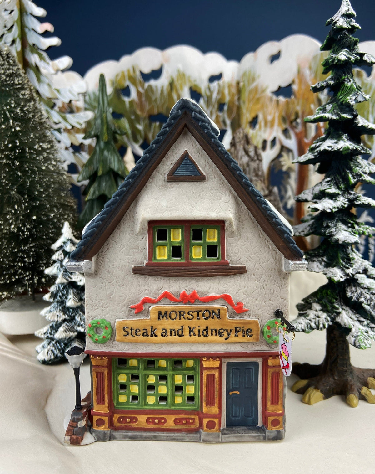 Department 56 Morston Steak and Kidney Pie, Dickens Village, Lighted Porcelain Building
