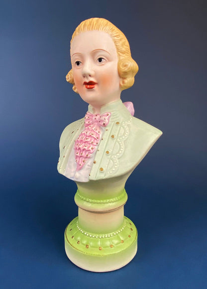 Vintage Blonde Baby Figurine in Top Hat: Royal Crown Planter, Vanity Tray