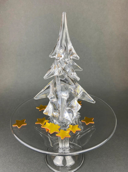 Christmas Tree Covered with Snow. Porcelain Village Pine by Department 56. Tree for Christmas Village. Free Standing Winter Decor Accessory.