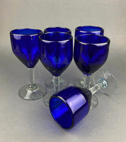 Stunning Green Wine Goblets.  Set of Four Stemware. Dark Green Hand Blown Glasses. Elegant Dining Room Decor. Unique Barware. Wedding Gift.