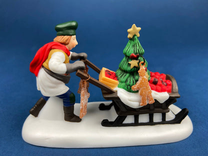 Dept. 56 Figurines. Silver for Sale. Christmas Village Accessories. Silverware Vendor & Cabinet with Silver. New England Village Series.