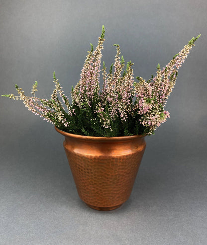 Milk Glass Planters or Vases. Vintage White Flower Pots with Ribbed Patterns and Pinched Rims. Set of Three. Window Sill Herbal Garden.