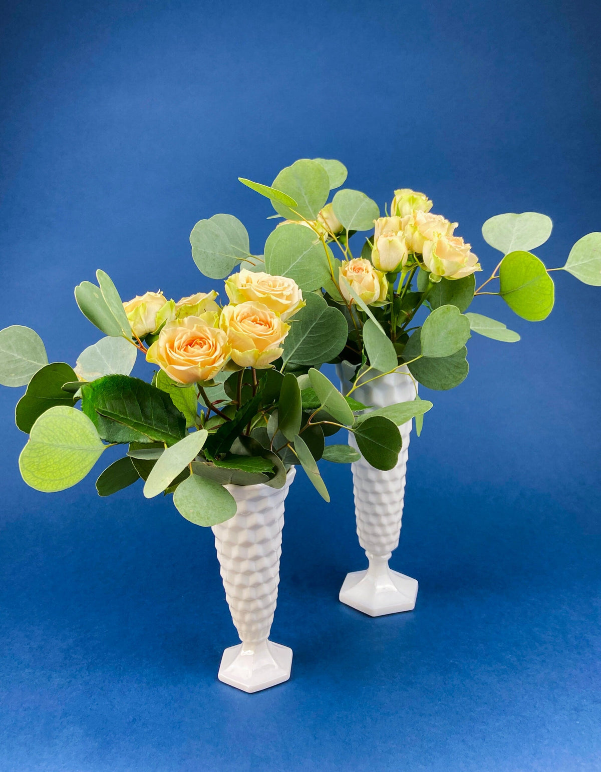 Vintage Westmoreland Milk Glass Vase: Block and Star Quilt Design