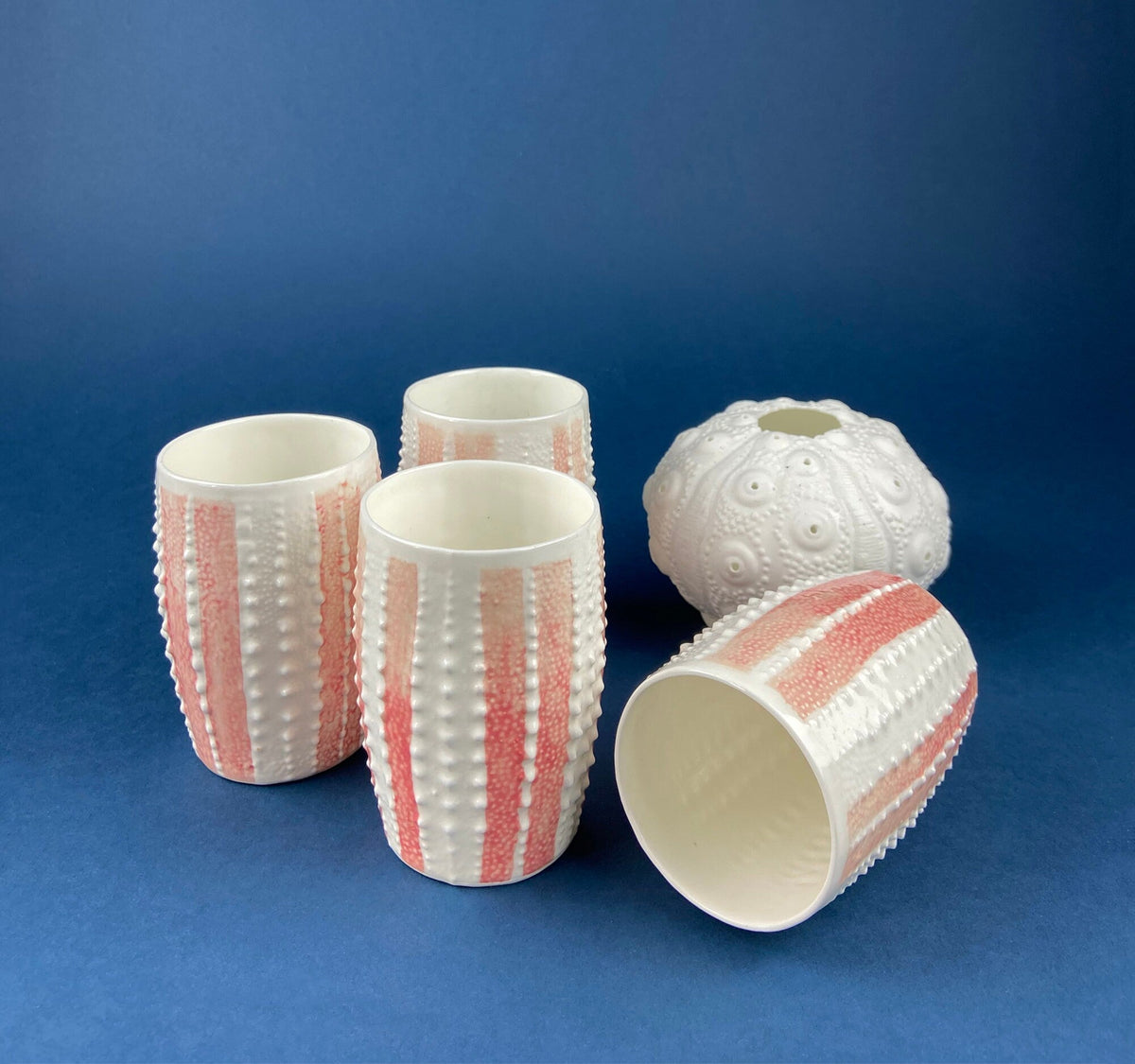 Antique Belleek Cup and Saucer, Sea Shell Pattern Porcelain Tea Set