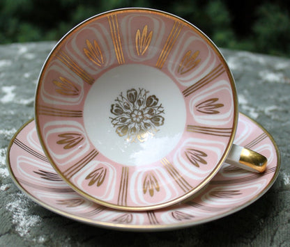 Bavarian Tea Cap and Saucer - Marked S.M. 1110