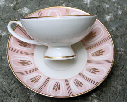 Bavarian Tea Cap and Saucer - Marked S.M. 1110