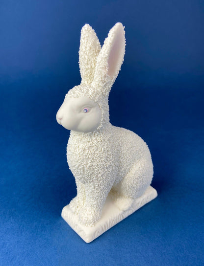 SnowBabies Bunny. Department 56 Rabbit. Easter or Spring Celebration. Egg Basket Accessory. Collectibles.