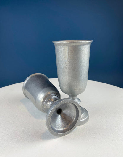Vintage Pewter Goblet. Tavern RWP USA Barware.  Wilton Collection Wine / Water Goblet.