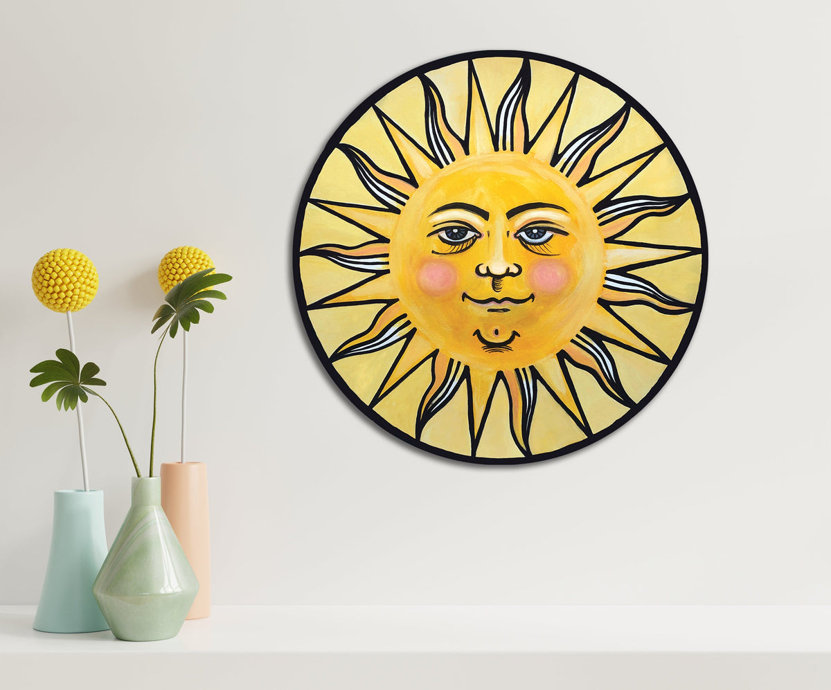 Sun and Moon Set Ready to Hang 20" Wall Art