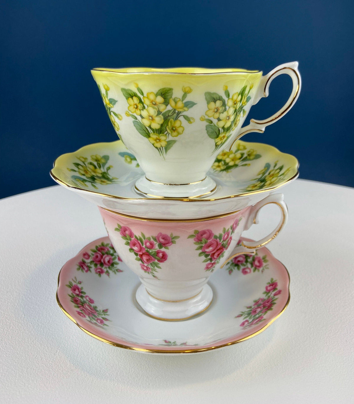 Royal Albert Prudence Teacup and Saucer: Dainty Dina Series, Fine Bone China