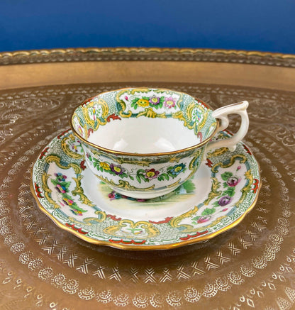 Tiffany and Co. Tea or Coffee Set. Chinoiserie or Asian Hand Painted Motif. Set of 4