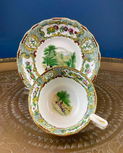 Tiffany and Co. Tea or Coffee Set. Chinoiserie or Asian Hand Painted Motif. Set of 4