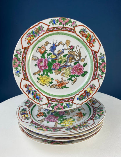 Handpainted Koi Fish Platter: Japanese Collectible Art Plate, 16"