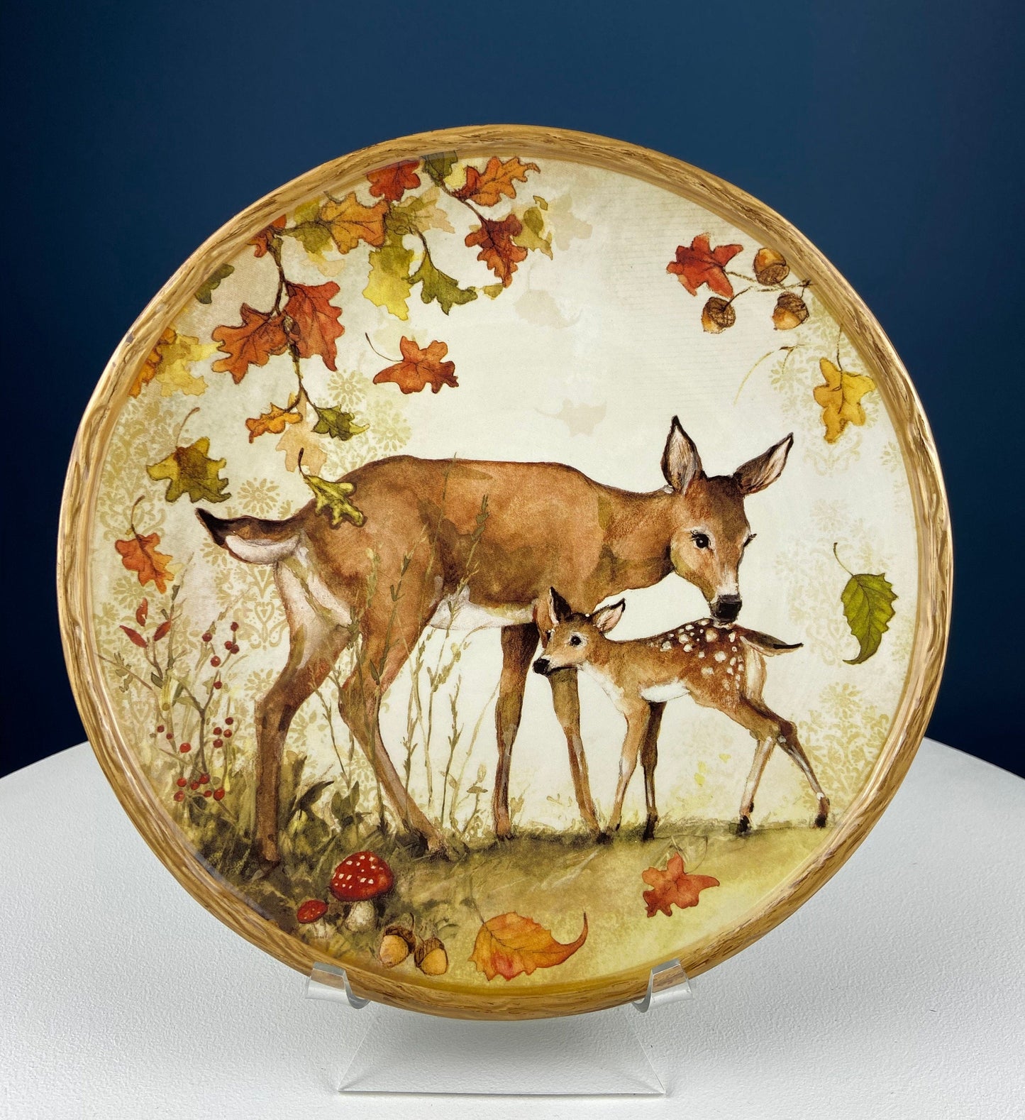Cute Raccoon Dinner Set for One. Whimsical Plates and Mug. Kid at Heart or Grandparents' Gift for Grandkids. Fall Celebration. Cabin Decor.