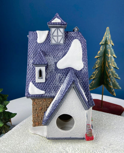 Neenee's Dolls and Toys by Department 56. Christmas Village House. Illuminated North Pole Series. Alternative Holiday Decor.
