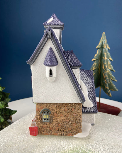 Neenee's Dolls and Toys by Department 56. Christmas Village House. Illuminated North Pole Series. Alternative Holiday Decor.