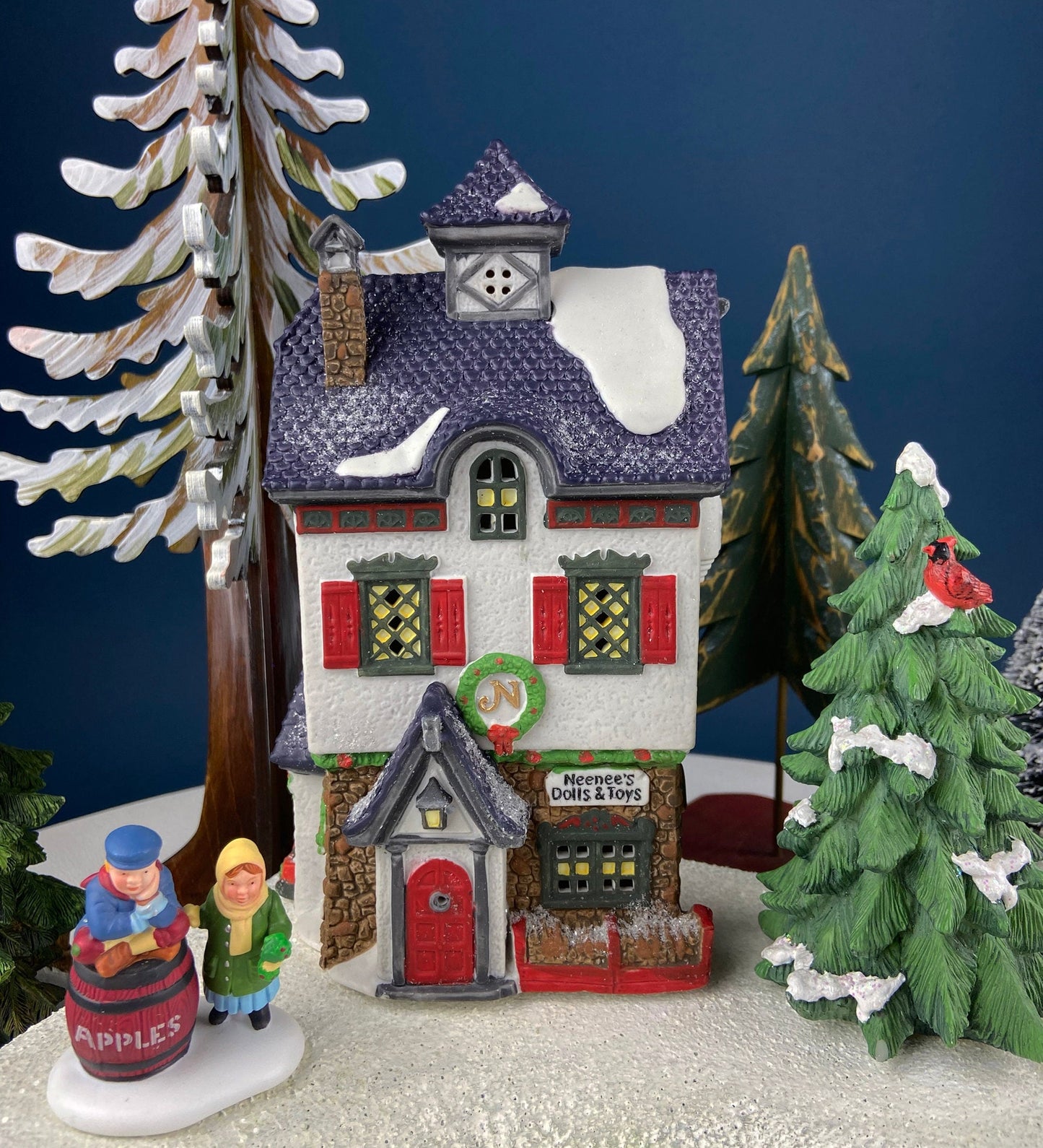 Neenee's Dolls and Toys by Department 56. Christmas Village House. Illuminated North Pole Series. Alternative Holiday Decor.