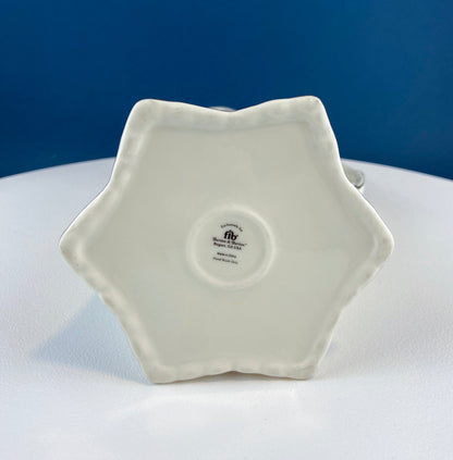 Vintage Fine Bone China Pitcher: Bohemian Chic Floral Vase