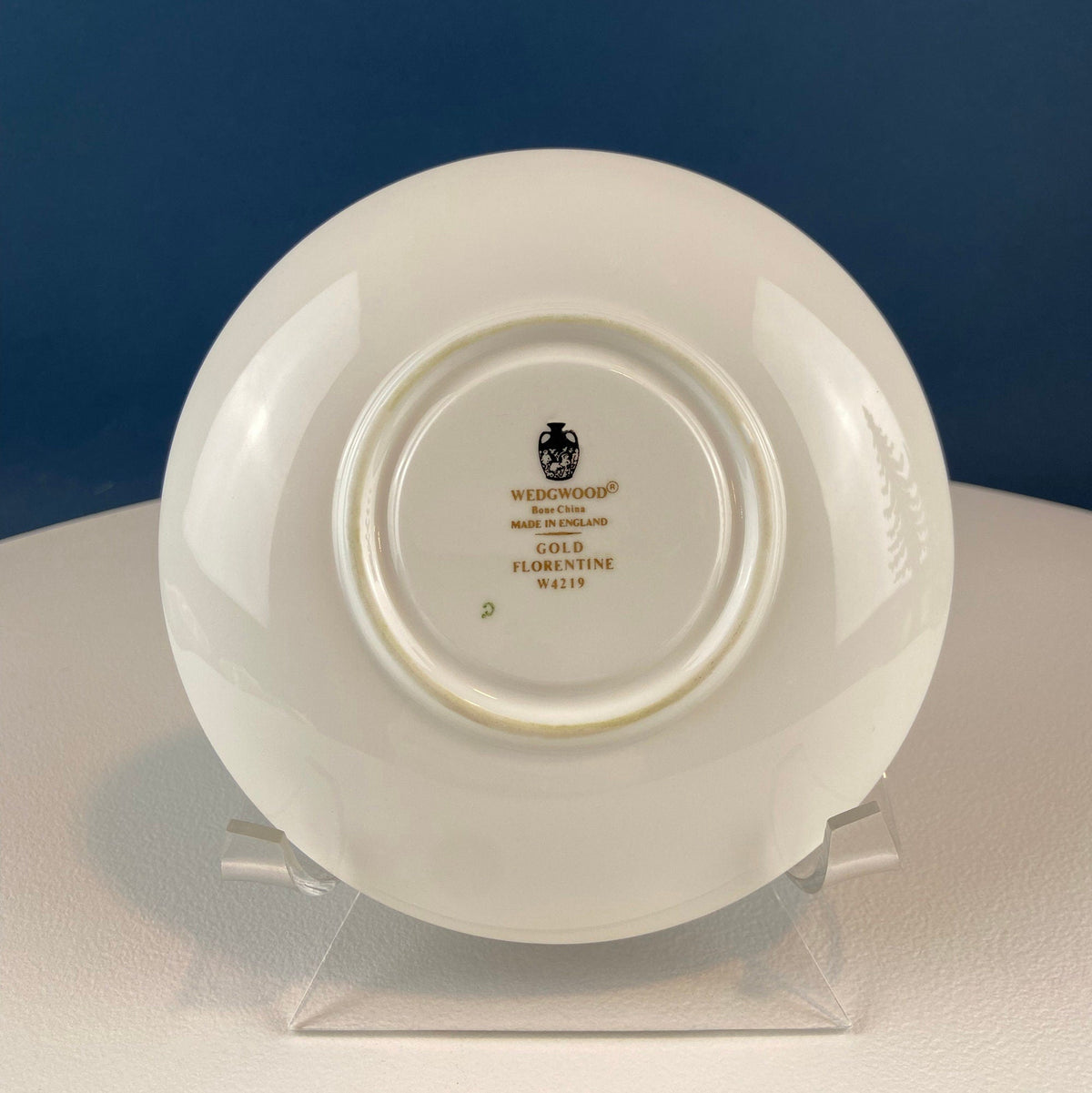 Antique Wedgewood Tea Cup and Saucer: Florentine Gold Dragons