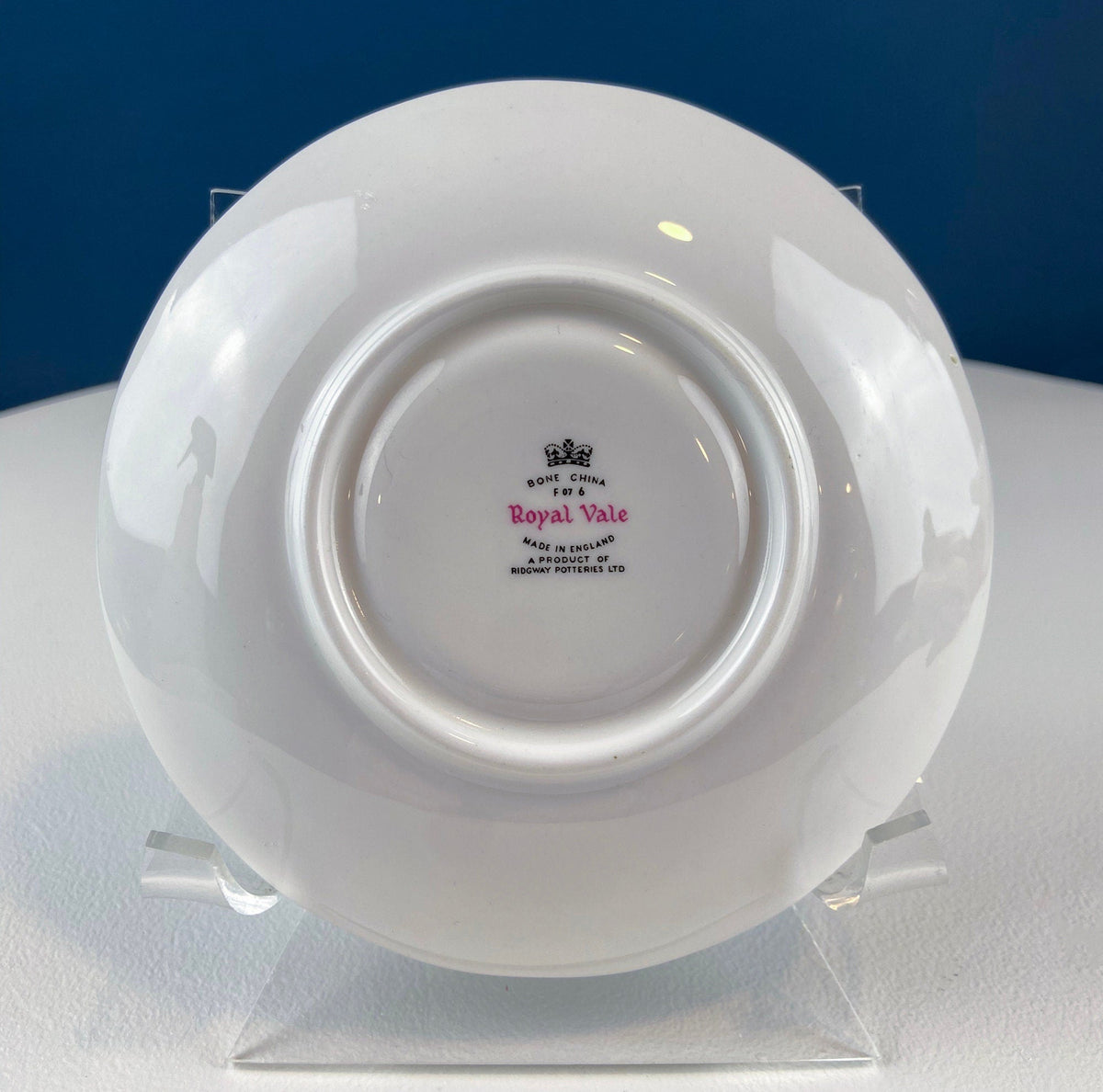 Vintage Royal Vale Tea Cup and Saucer: English Cottage Garden Motif
