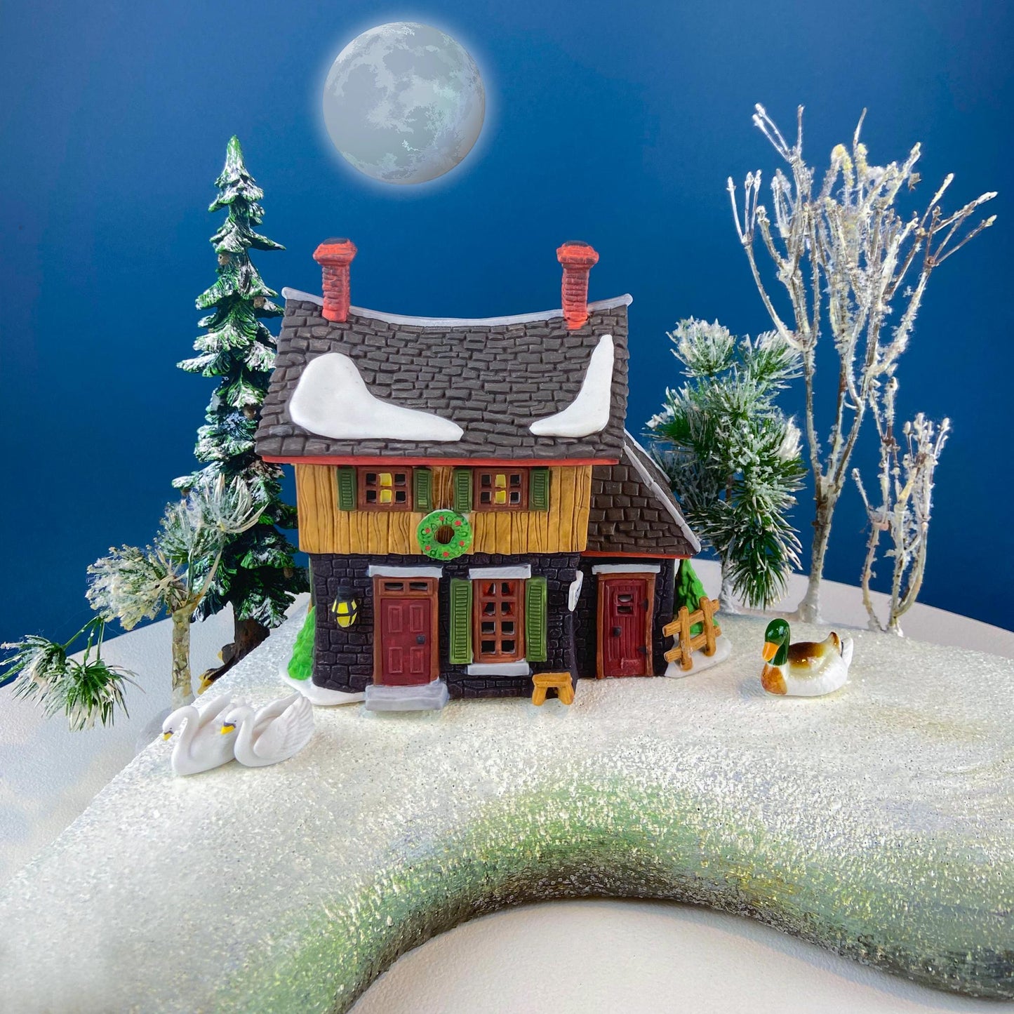 Christmas Village Van Tassel Manor by Department 56. Enchanted New England Village Series. Illuminated Holiday House or Retail Decor.