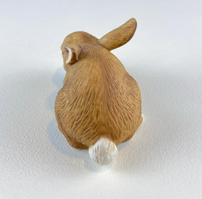 Lefton Brown Porcelain Bunny. Small Cute Hand Painted Rabbit Statuette. Easter Celebration. Gift for Him Her Kid Bunny Collector.