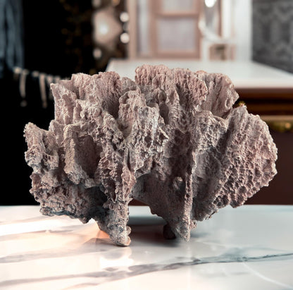 Imitation Coral Sculpture for Coastal Themed Home Rock Garden Aquarium. Vacation Property Tropical Display. Gift for Dad, Fisherman.